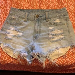 America Eagle cut off shorts